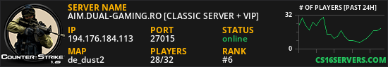 AIM.DUAL-GAMING.RO [CLASSIC SERVER + VIP]