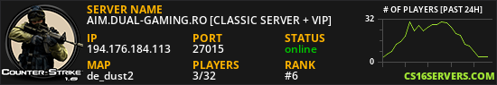 AIM.DUAL-GAMING.RO [CLASSIC SERVER + VIP]