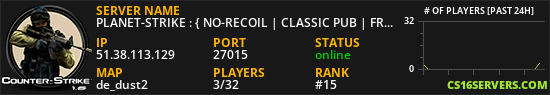 PLANET-STRIKE : { NO-RECOIL | CLASSIC PUB | FREE XP 24H ! }